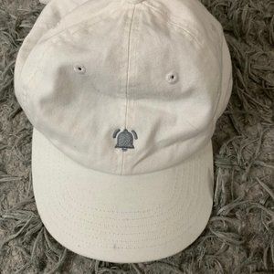 Notification Bell Baseball Cap (White)